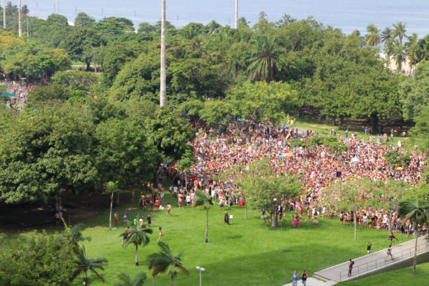 istock Crowd of people celebrating the carnival - 2019 1133607239