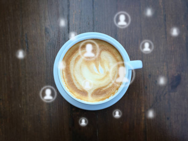 istock Social media marketing network communication coffee 1133607665