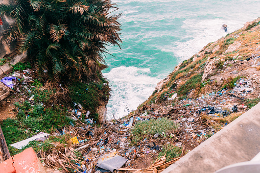 Environment, Ocean, Trash - Scattered Trash near Beach