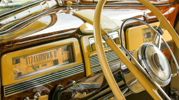 istock The look inside the vintage car display 1133618102