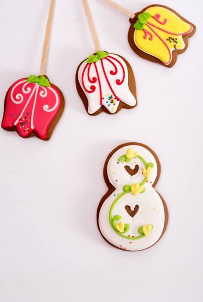 istock Homemade cookies for 8 March 1133618313