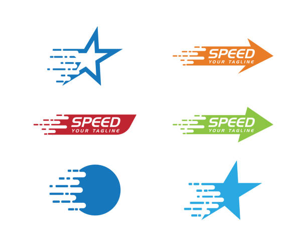 Faster Template Faster Template vector icon illustration design orion stars stock illustrations