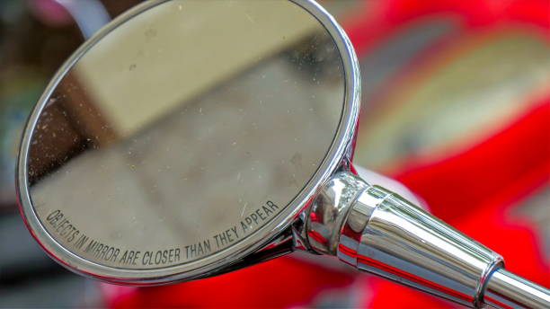 istock The side mirror of the red scooter 1133622119