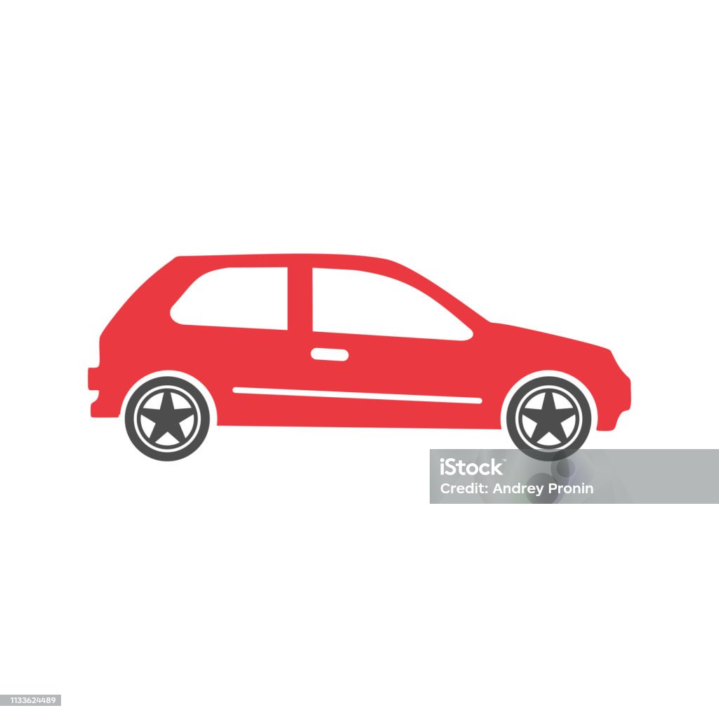 Ikon Mobil Di Latar Belakang Untuk Desain Grafis Dan Web Tanda Vektor