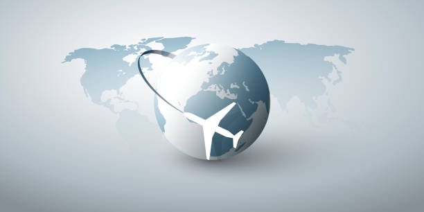 istock Traveling Around the World - Travel by Airplane - Globe Design 1133627713