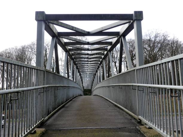 istock Metal footbridge over the M25 Motorway 1133630859