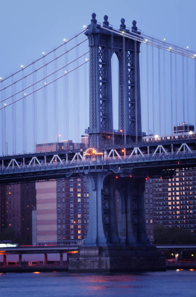 istock NYC Skyline and Manhattan Bridge at Night. 1133636569