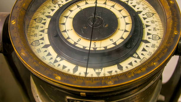 istock The numbers on the compass in the ship 1133638462