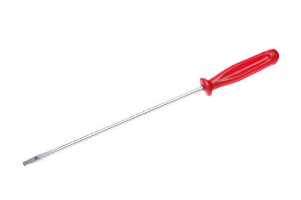 istock Red screwdriver isolated on white background 1133638988
