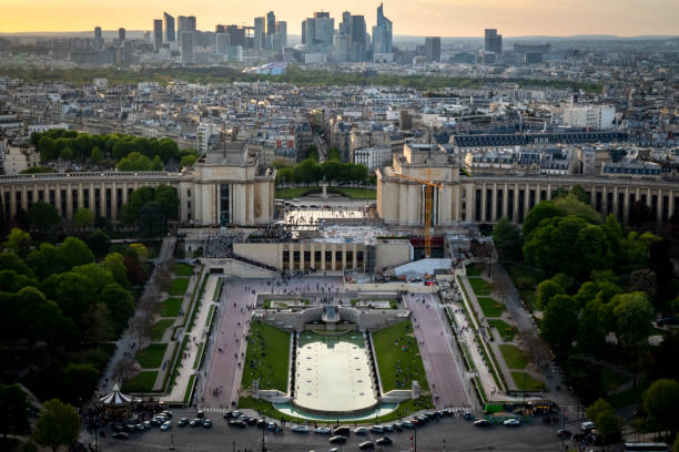 istock city of Paris from Eiffel tower 1133641875