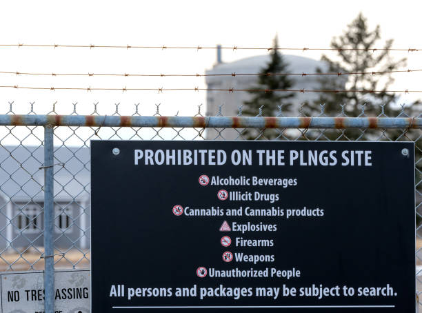 istock Warning Sign At Lepreau Nuclear Reactor 1133642419