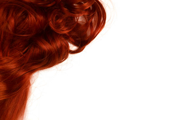 istock Red hair background. Curly red hair. 1133643270