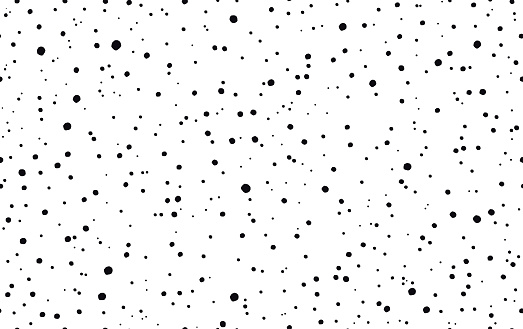 Seamless dot pattern. Randomly disposed spots. Dots background