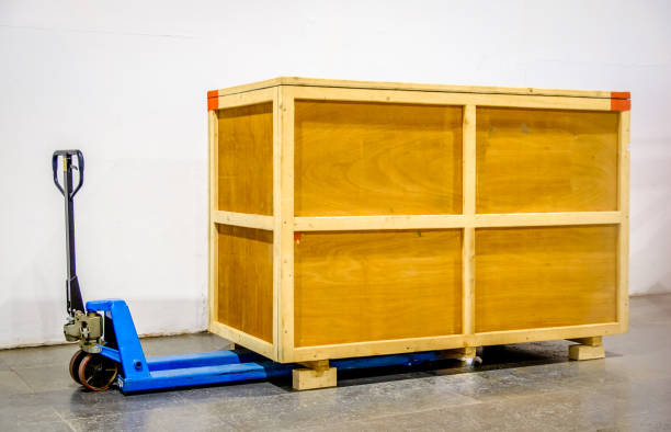 low lift truck and a container