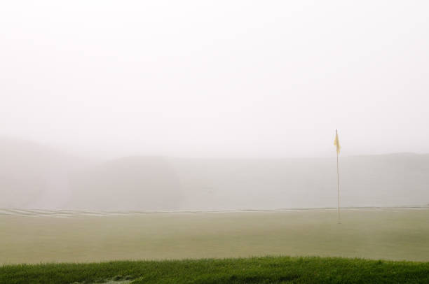 Foggy Golf stock photo