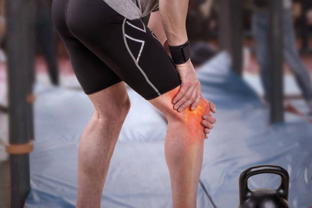 istock Knee injuries in the gym 1133649780