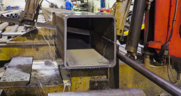 istock Water dripping out to the machine while sawing 1133649989