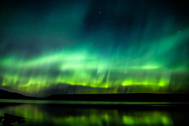 istock Green Aurora over lake Kleifarvatn Iceland 1133650968