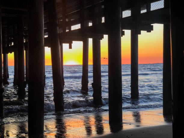 istock Sunset over the Pacific Ocean in Santa Monica, CA 1133653766