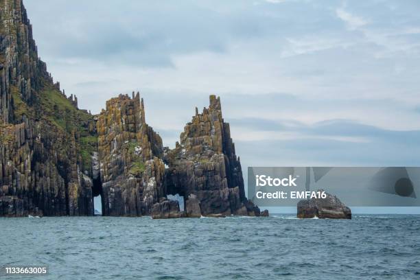 Cathedral Rock Inish Na Bró The Blasket Islands County Kerry Ireland Stock Photo - Download Image Now