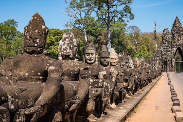 istock South gate to angkor thom in Cambodia, Asia 1133663144
