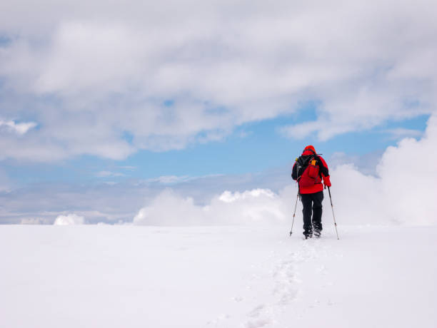 istock Mountain climber is climbing in high altitude mountain 1133663212