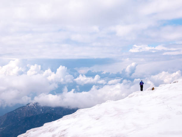 istock Mountain climber is climbing in high altitude mountain 1133663813