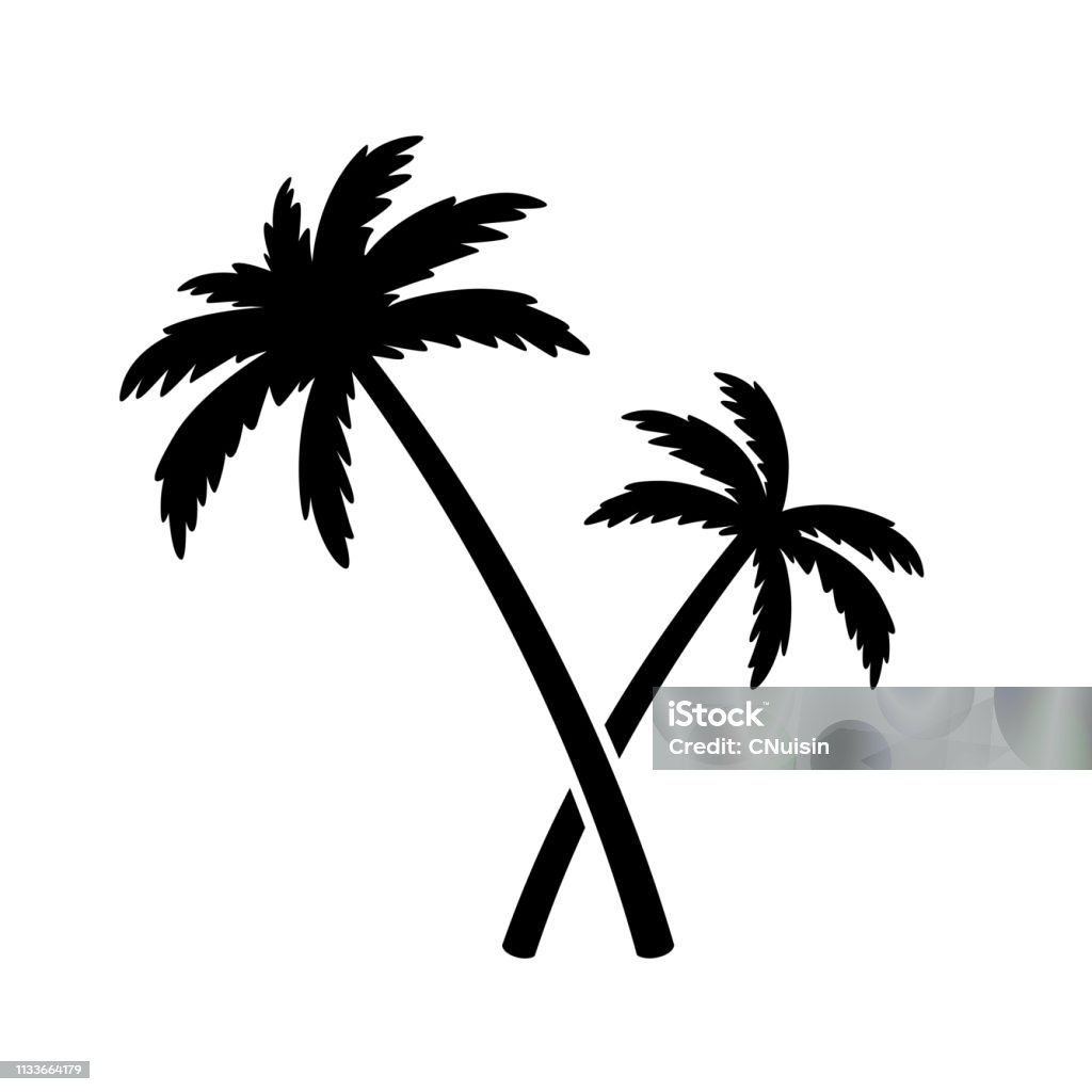 Cây Dừa Cây Vector Icon Đảo Logo Đại Dương Mùa Hè Đặc Điểm Hình ...