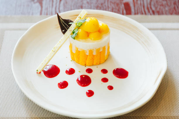 istock Mango coconut milk with sticky rice cake 1133667334