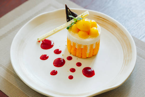 istock Mango coconut milk with sticky rice cake 1133667342