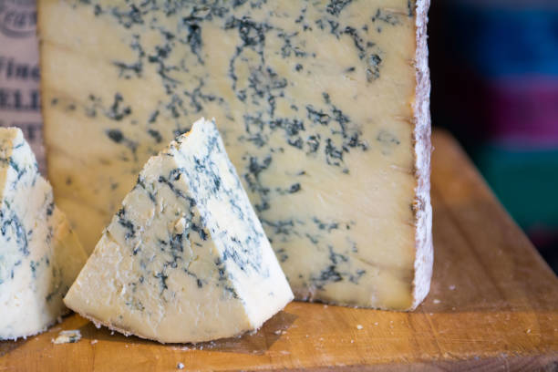 istock Cut Wedge of Blue Stilton Cheese 1133671112