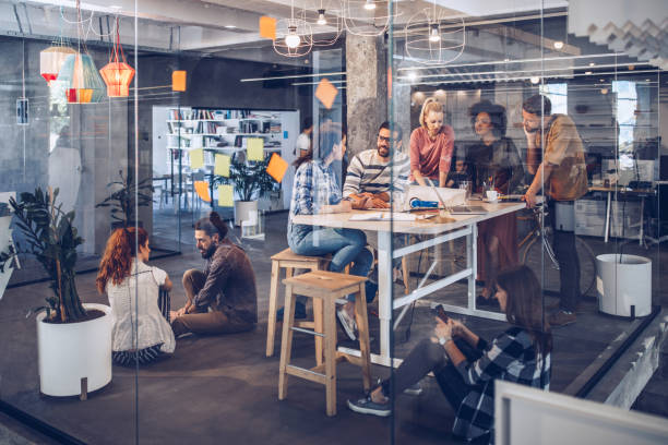 istock Young entrepreneurs brainstorming on a meeting in the office. 1133673619