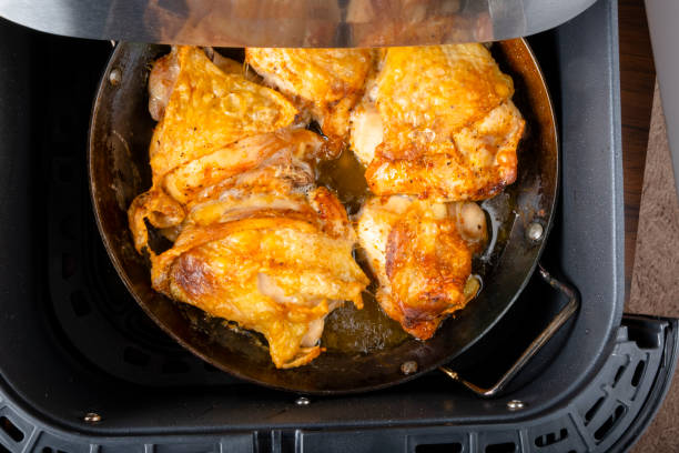 istock Air Fryer Fried Chicken Thighs 1133682130
