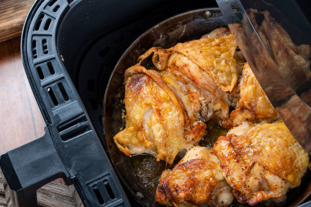 istock Air Fryer Fried Chicken Thighs 1133682135