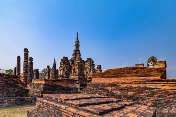 istock Sukhothai historical park in the midday and twilight 1133683059