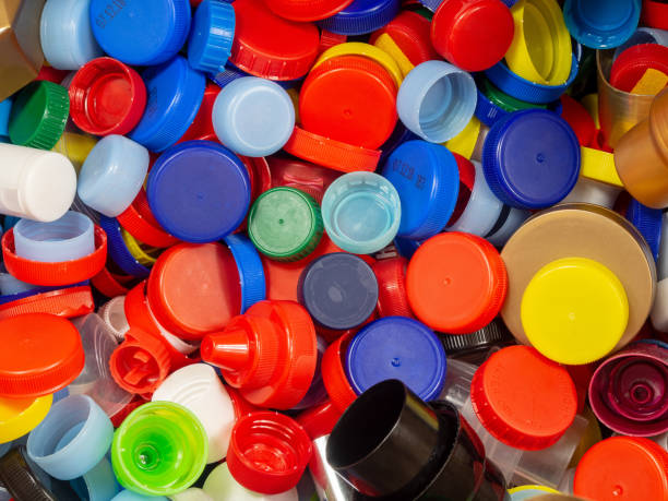 istock Lots of colorful plastic caps. 1133684433
