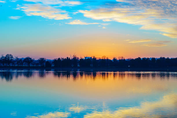 Potomac River, Washington DC US sunset