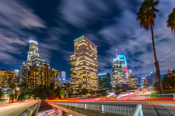 istock Los Angeles Downtown Evening Traffic 1133685346