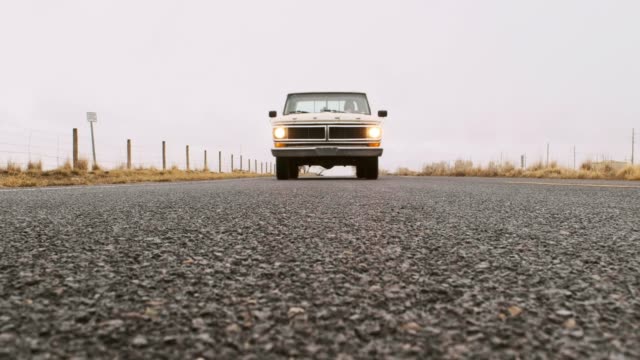 Old Truck on an Empty Road