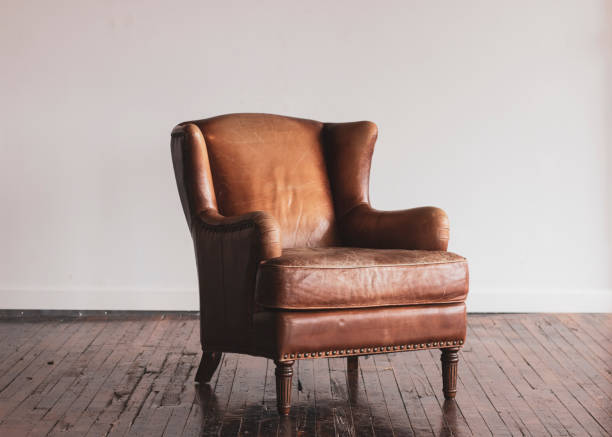 istock Antique Leather Chair 1133686197