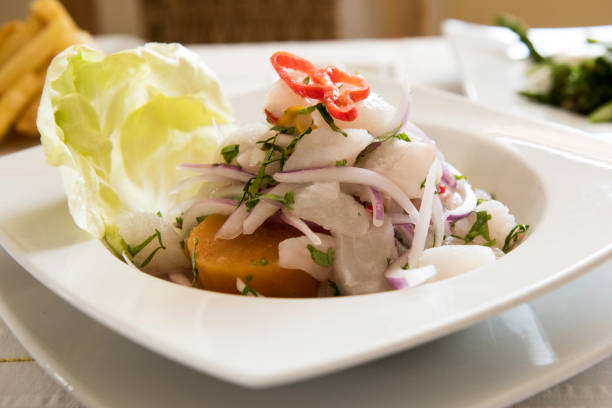 istock Fish ceviche, peruvian cuisine. Typical dish of Peruvian cuisine. 1133687858