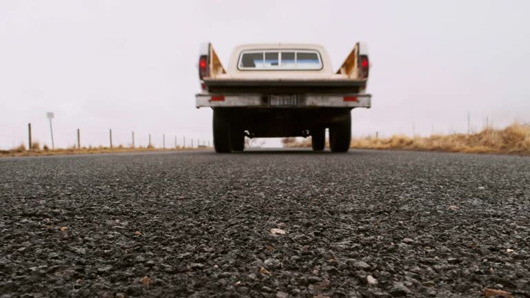 Old Truck on an Empty Road