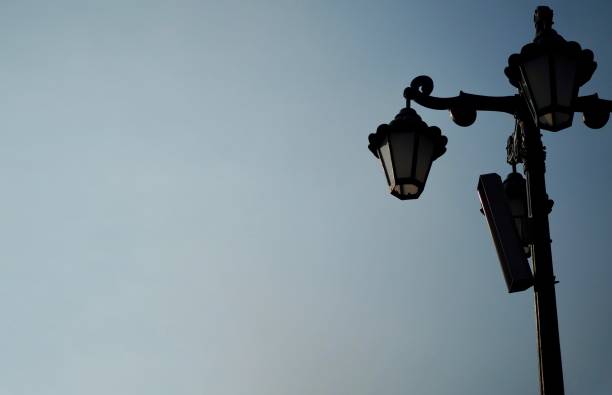 istock South Korea Street lamp and sky 1133691661