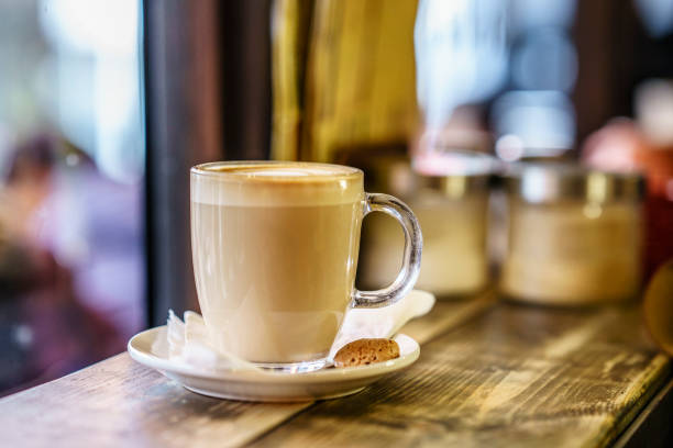 istock Coffee Latte on wooden table 1133694663