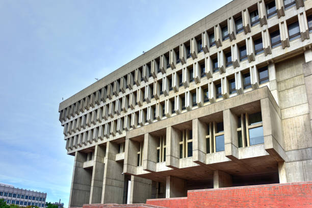 istock Boston City Hall in Government Center 1133695522