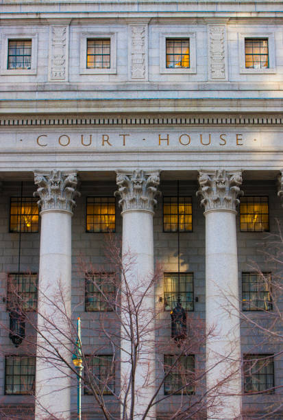 istock Close up of Courthouse building. 1133698690