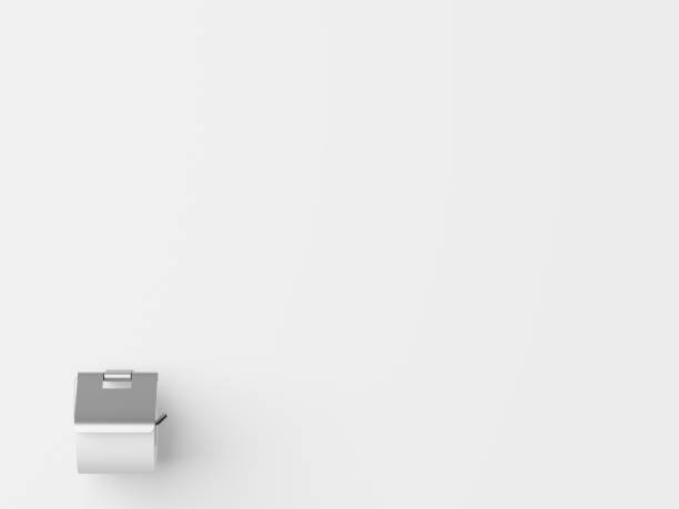 istock 3D rendering with toilet paper in toilet 1133702305