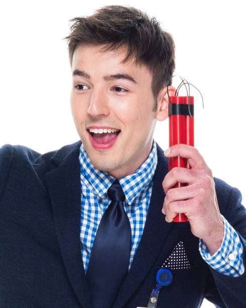 istock Attractive businessman has TNT 1133702501