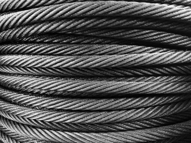 фон веревки провода - steel cable wire rope rope textured стоковые фото и изображения