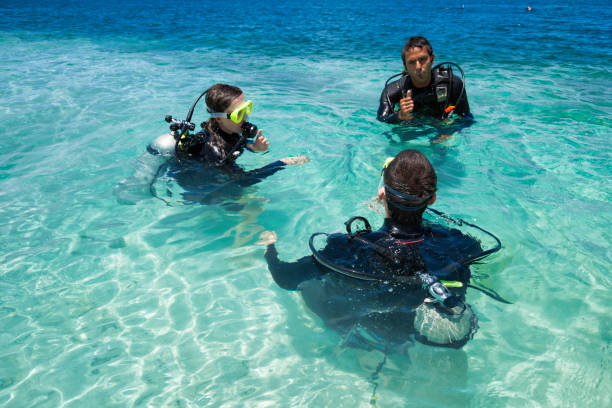 istock Diving training in a tropical turquoise island 1133712669